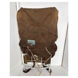 Brown hikers back pack