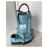Blue sump pump