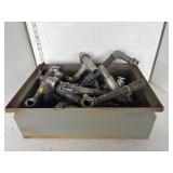 Metal box with valves, misc