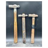 3 Ball peen hammers