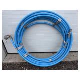 Roll of blue water line