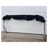 Black boat canopy