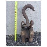Large wood pulley