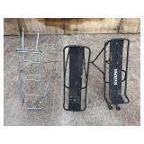 3 metal bike racks