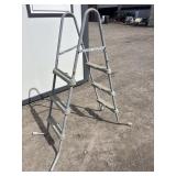 Double sided pool ladder