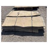 8 slabs of wood: red oak