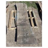 slab of wood: walnut, air dried