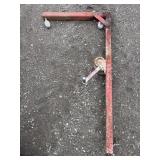 Boat winch and frame