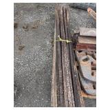 21 steel T-posts