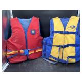 2 life jackets
