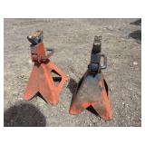 2 orange Jack stands