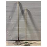Leaf rake and cultivator