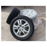 Four tires with rims: 205/55R16