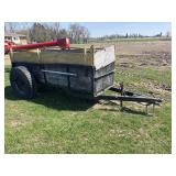 Manure spreader converted trailer