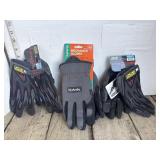 3 pairs of mechanics gloves