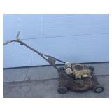 Vintage power matic push lawn mower