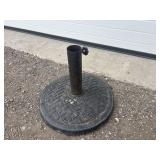 Black patio umbrella stand