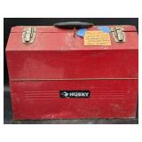 Red Husky toolbox full of sockets