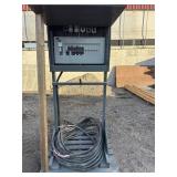 Breaker panel on stand and wiring