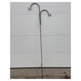 Black metal plant hanger stand