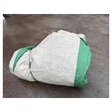 Green/beige tarp