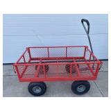 Red garden wagon
