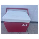 Small red igloo cooler