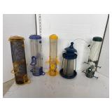 5 bird feeders