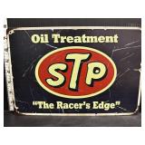 Metal sign- STP oil treatment