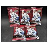 5 2021-22 Upperdeck hockey card packs