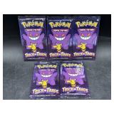 5 Pokï¿½mon trading card packs