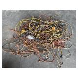 Large lot of extension cords, misc