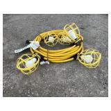 Lights on 60ft yellow cord