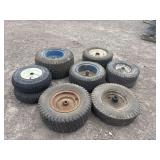 Lot: lawn mower tires