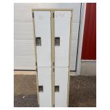 4 compartment metal locker unit