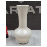 90. Vtg mccoy crackle glaze white vase