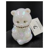 249. Fenton Pearl White Iridescent Rhinestone
