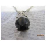Black Onyx Pendant 20'