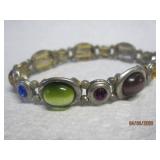 Mixed Color Gem Stone Bracelet