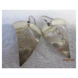 Sterling Stamped ethnic earrings