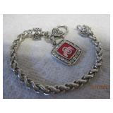 Ornate Ohio State Bracelet 7.5
