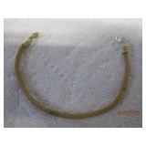 Gold tone Weaved Rope Bracelet