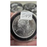 1 oz .999 Fine Silver Isla of Man Angel 2014