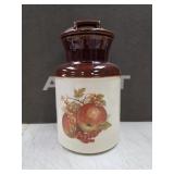 77. vtg McCoy Pottery canister cookie jar from