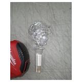72. MIKASA CRYSTAL CLUSTER OF GRAPES WINE BOTTLE