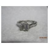 Sterling Solitaire Ring 8