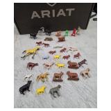 191. vintage plastic farm animal and soldier