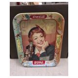 190. vintage Coca-Cola serving tray 1953