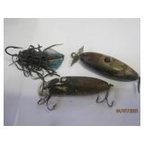 Vintage Lot Wood Glass eyes