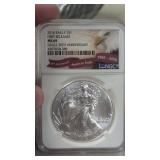American Silver Eagle MS69 2016 FR 30th